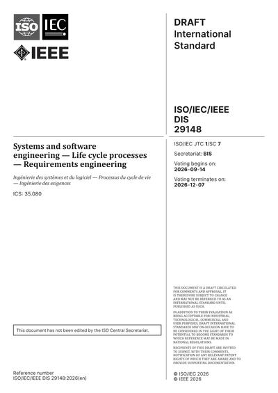 Standards PDF Cover Page