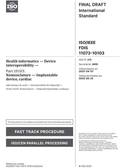 Standards PDF Cover Page