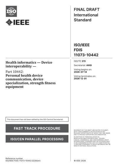 Standards PDF Cover Page