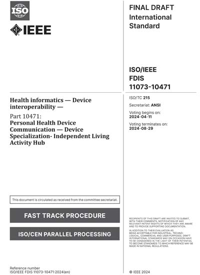 Standards PDF Cover Page