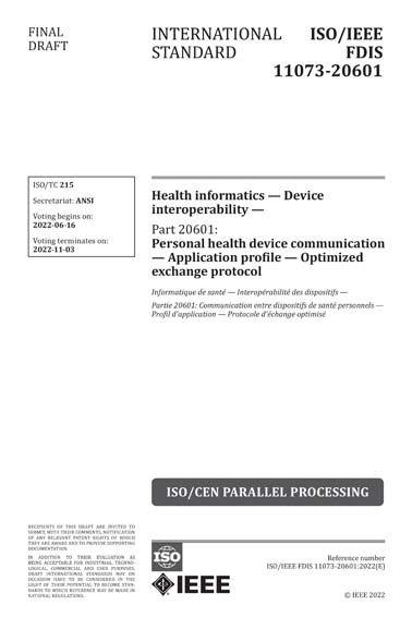 Standards PDF Cover Page