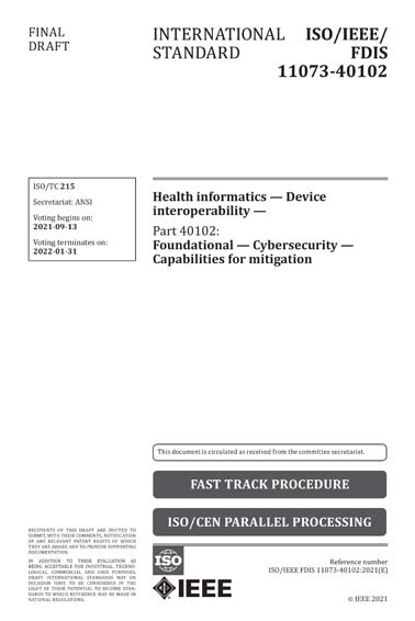 Standards PDF Cover Page