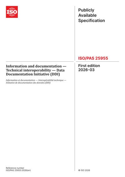 ISO/PAS 25955:2026 - Information and documentation - Technical ...
