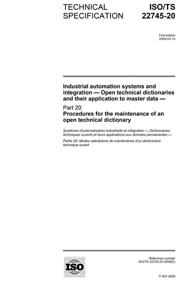 Standards PDF Cover Page