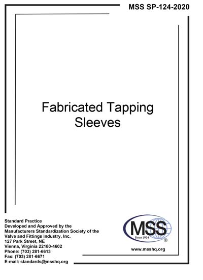 Sp124 Form MSS SP-124-2020 - Fabricated Tapping Sleeves