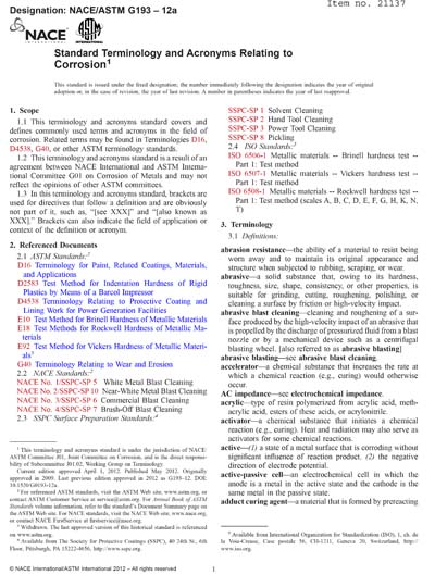 Standards PDF Cover Page