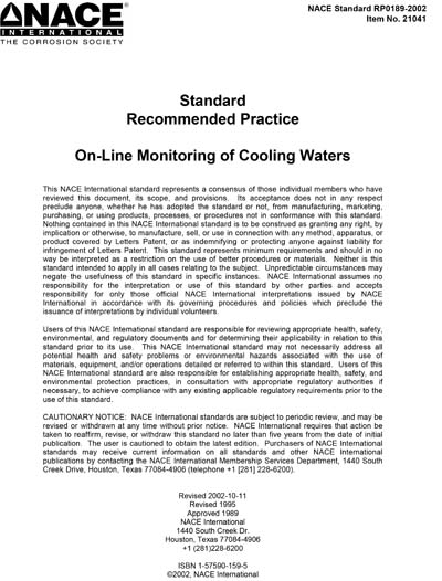 Standards PDF Cover Page