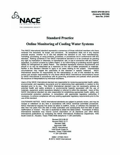 Standards PDF Cover Page