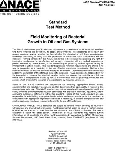 Standards PDF Cover Page