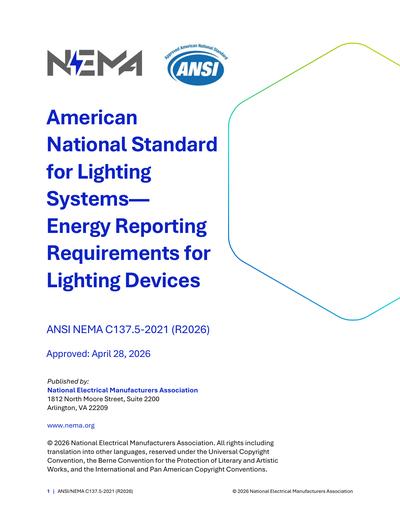 Standards PDF Cover Page