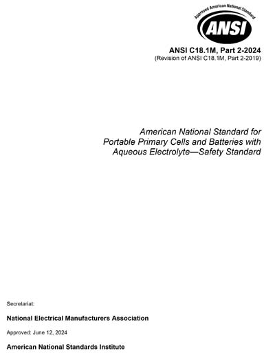 Standards PDF Cover Page