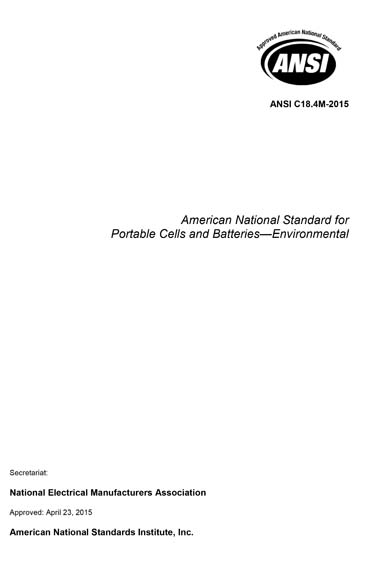 Standards PDF Cover Page