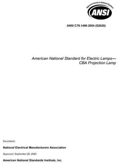 Standards PDF Cover Page