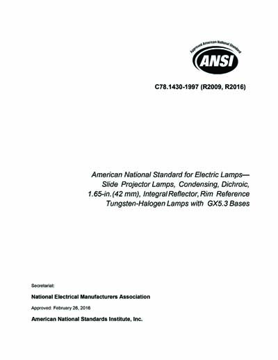 Standards PDF Cover Page