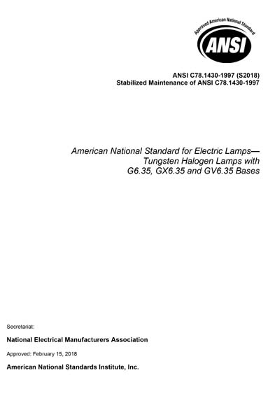 Standards PDF Cover Page