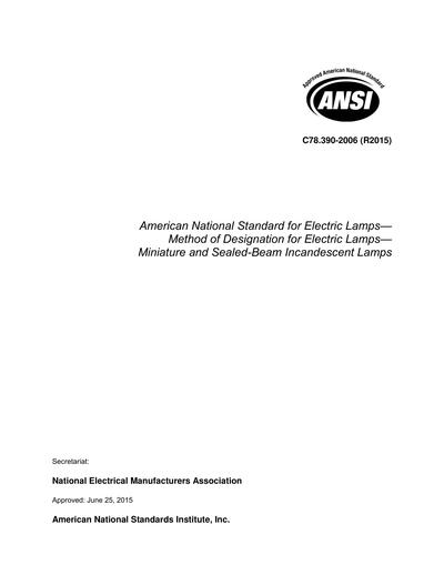 Standards PDF Cover Page