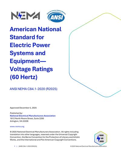 Standards PDF Cover Page