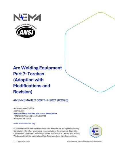 Standards PDF Cover Page