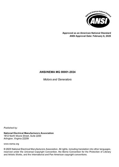 Standards PDF Cover Page