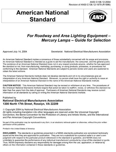 Standards PDF Cover Page
