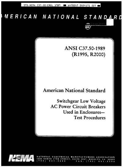 Standards PDF Cover Page
