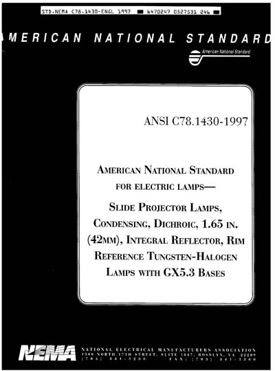 Standards PDF Cover Page