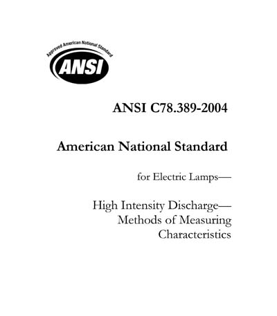 Standards PDF Cover Page