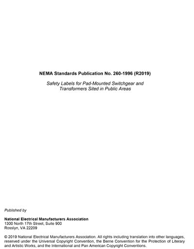 Standards PDF Cover Page