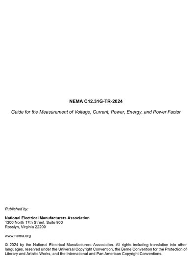 Standards PDF Cover Page