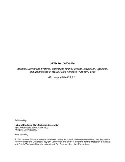 Standards PDF Cover Page