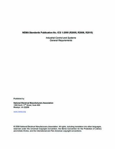 Standards PDF Cover Page