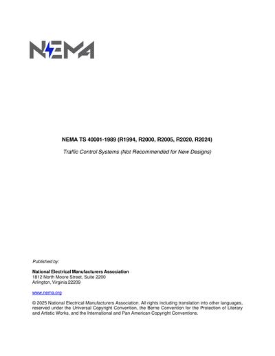 Standards PDF Cover Page