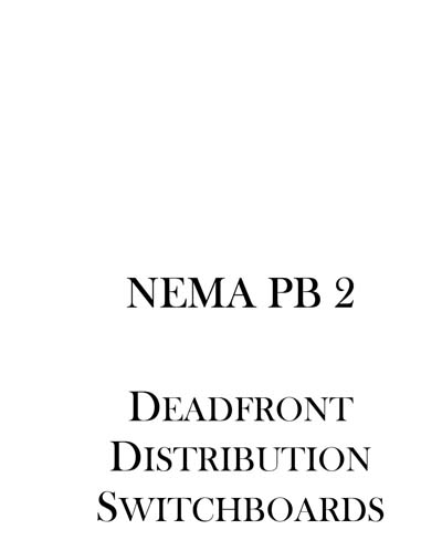 Standards PDF Cover Page
