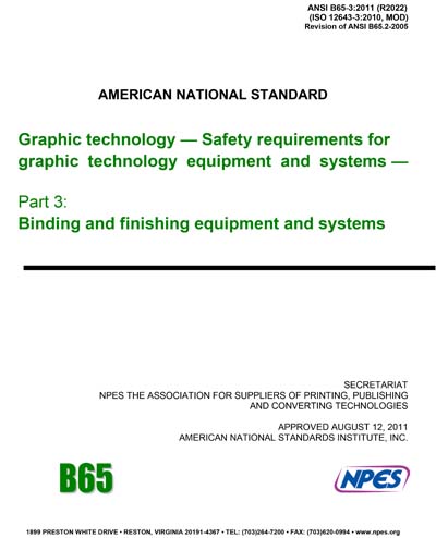 Standards PDF Cover Page