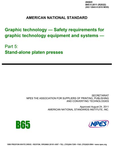 Standards PDF Cover Page