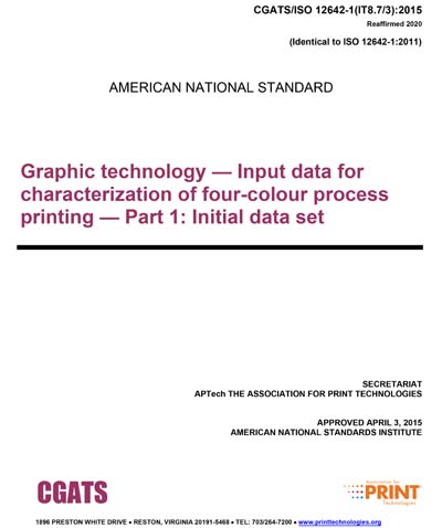 Standards PDF Cover Page