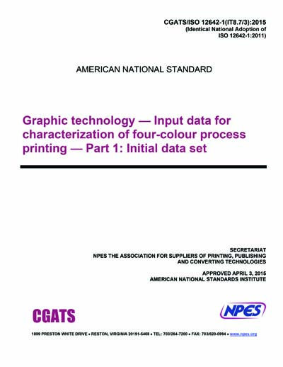 Standards PDF Cover Page