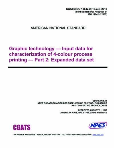 Standards PDF Cover Page