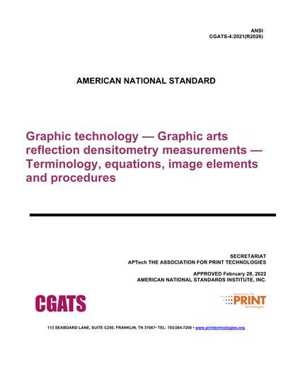 Standards PDF Cover Page