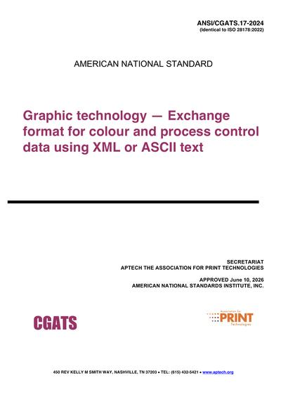 Standards PDF Cover Page