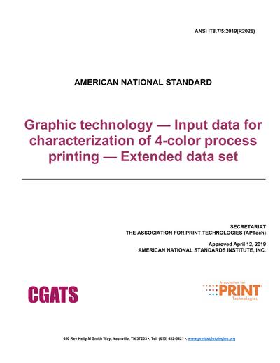 Standards PDF Cover Page