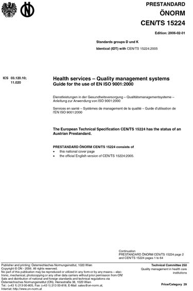 Standards PDF Cover Page