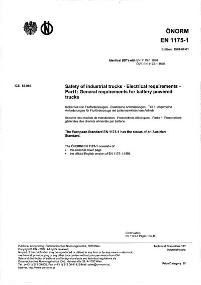 Standards PDF Cover Page