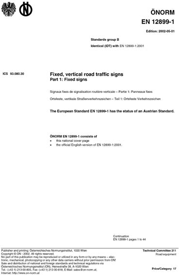Standards PDF Cover Page