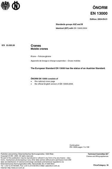 Standards PDF Cover Page