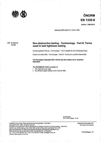 Standards PDF Cover Page