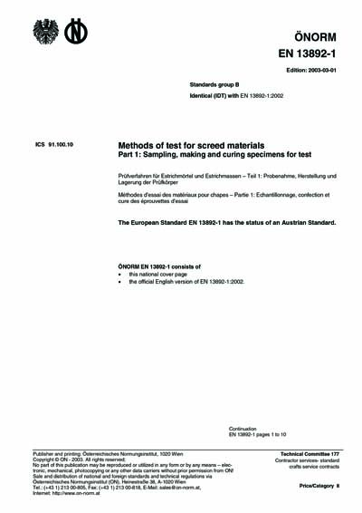 Standards PDF Cover Page