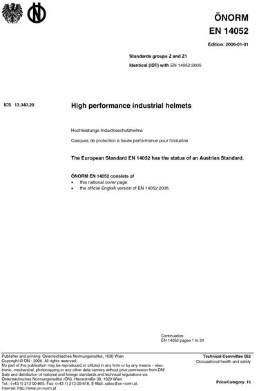 Standards PDF Cover Page