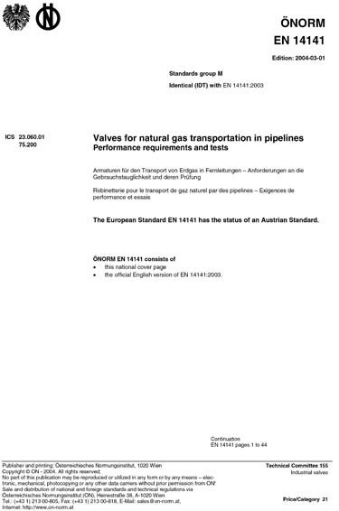 Standards PDF Cover Page