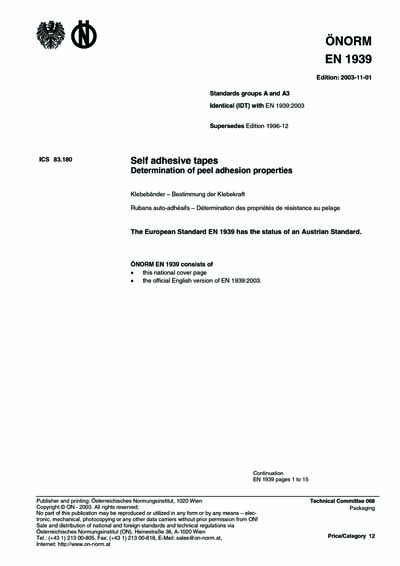 Standards PDF Cover Page
